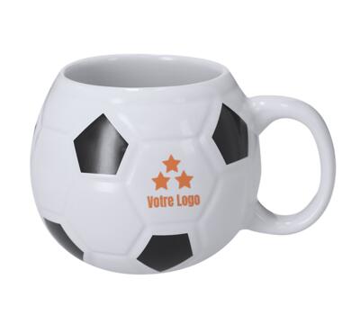 tasse de foot publicitaire