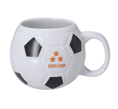tasse de foot publicitaire