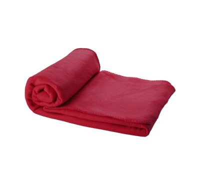 plaid polaire personnalisable rouge 