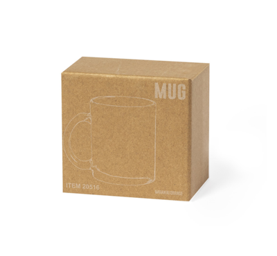 mug en verre coloré emballé