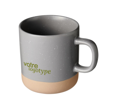 mug en céramique 360 ml couleur gris