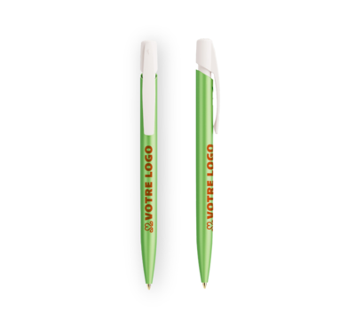 Stylo bic media clic glacé vert personnalisé