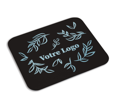 Tapis de souris personnalisable couleur noir
