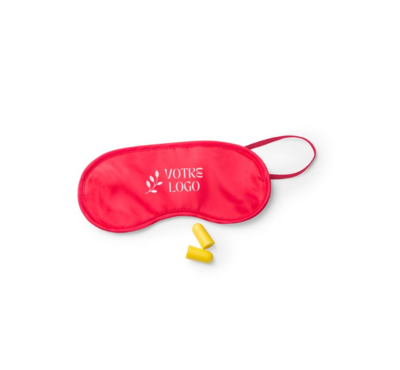 masque set de voyage rouge logoté