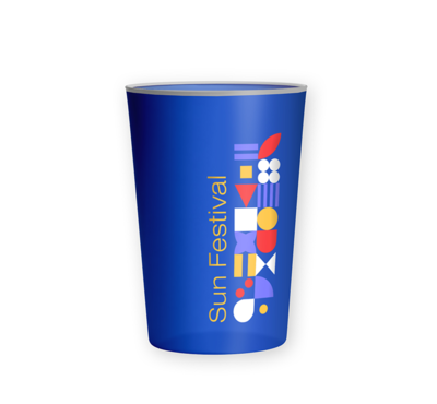 ecocup bleu personnalisable