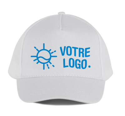 Casquette blanche logotée