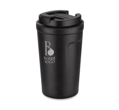 mug thermique noir personnalisable