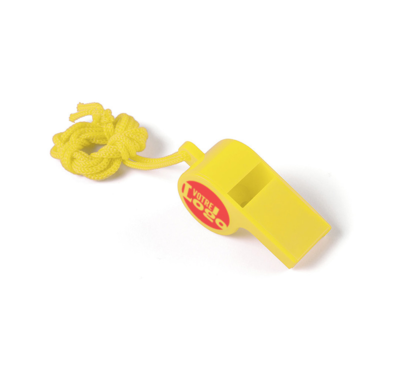 sifllet coloré jaune publicitaire