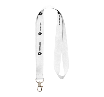 Tour de cou blanc publicitaire