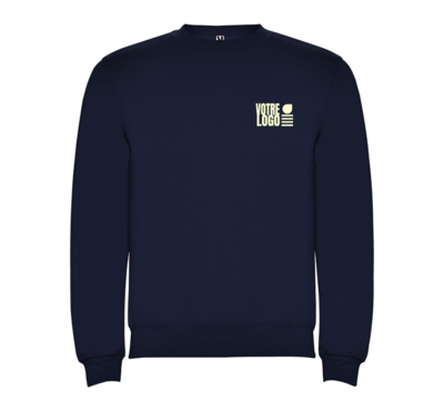 pull ras du cou couleur bleu pour enfant