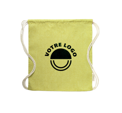 Sac à dos logoté jaune