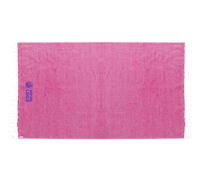 paréo serviette coton recyclé couleur rose