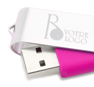 clé USB personnalisable coloré 16gb couleur rose