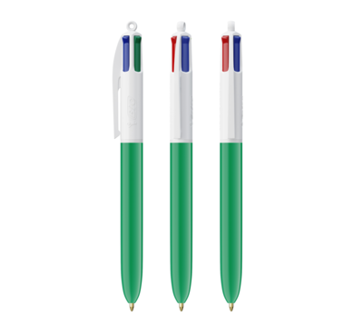 Ensemble stylo Bic 4 vert
