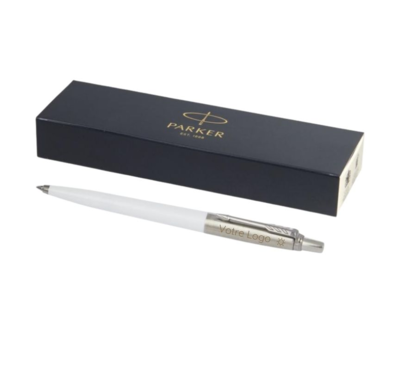 stylo blanc personnalisable