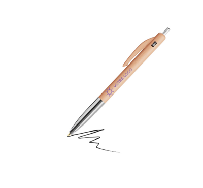 stylo bic M10 clic vintage couleur orange personnalisable