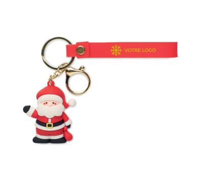 Porte-clés Père Noël publicitaire personnalisé