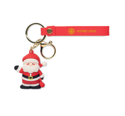 Porte-clés Père Noël publicitaire personnalisé
