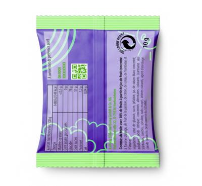 sachet gomme de fruit personnalisable 