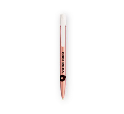 Stylo bic rose media clic glacé personnalisé