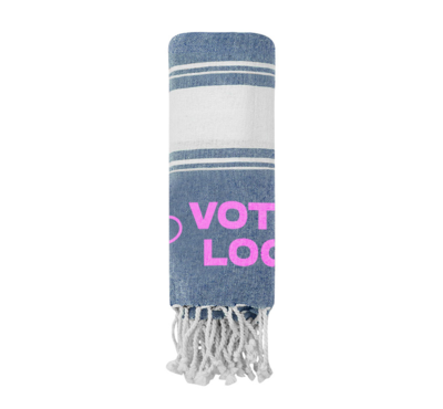 paréo couleur bleu marine personnalisable 