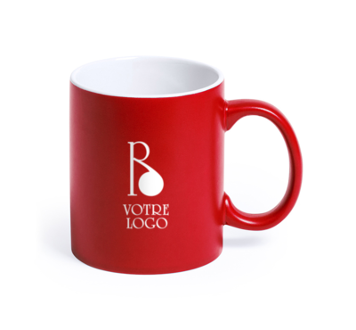 mug rouge personnalisable 