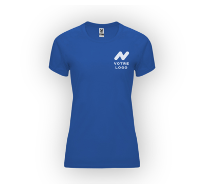 tee-shirt sport femme bleu roy
