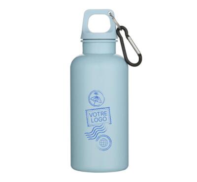 bouteille d'eau 400 ml avec mousqueton personnalisable