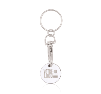 porte clé avec jeton à personnaliser