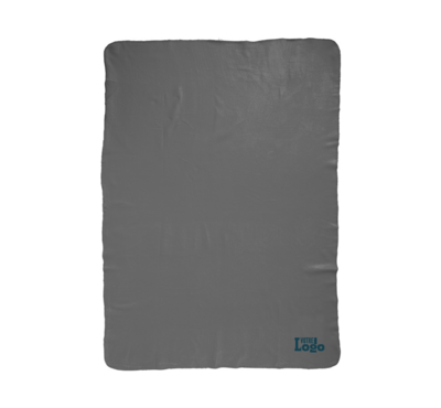 plaid polaire grise avec housse