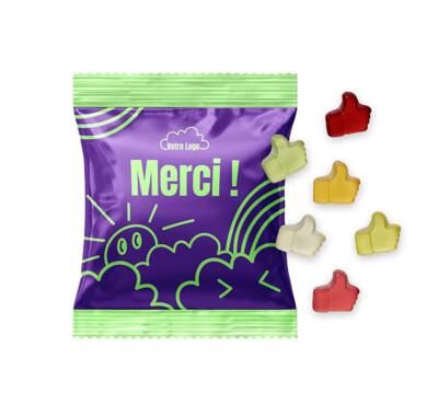 gomme de fruit personnalisable en forme de pouce