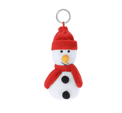 porte clé peluche bonhomme de neige personnalisable