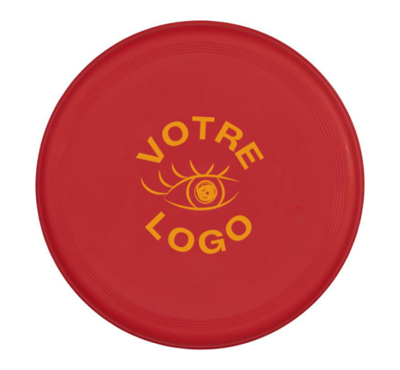 frisbee couleur rouge personnalisable