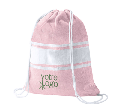 Sac à dos paréo couleur rose publicitaire