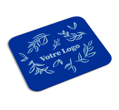 tapis de souris couleur bleu personnalisable