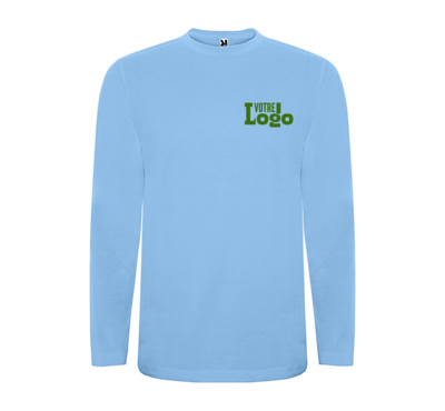 tshirt couleur bleu ciel personnalisable