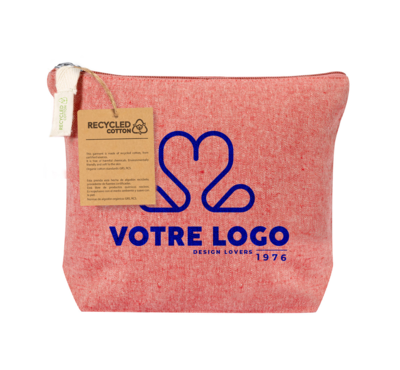 Trousse de toilette rouge