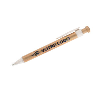 Stylo à bille en bambou naturel personnalisable