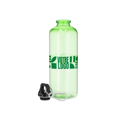 bouteille d'eau RPET 650ml vert clair