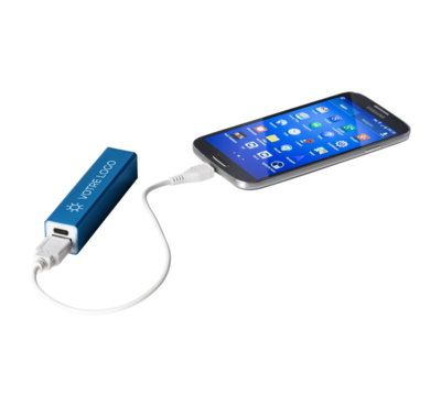 batterie externe couleur bleu