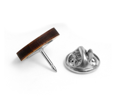 pin's bois rond personnalisable