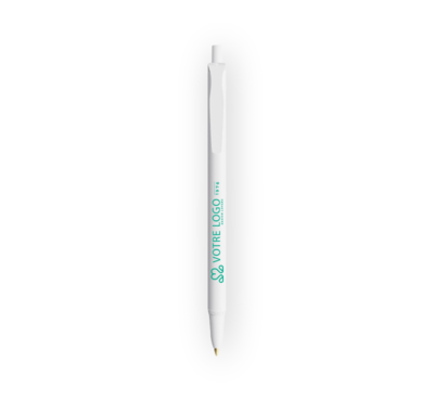 stylo bic clic stic bille blanc personnalisé
