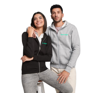 sweat zippé personnalisable