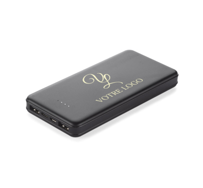 batterie externe logotée couleur noir