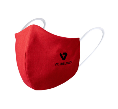 Masque lavable rouge