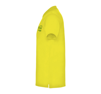 polo à manches courtes couleur jaune personnalisable