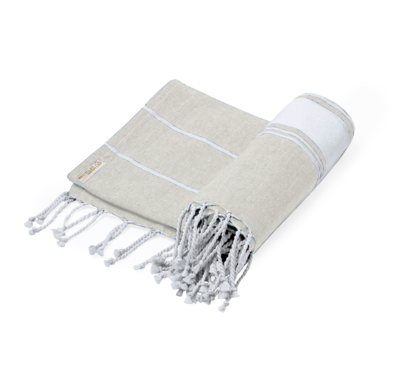 serviette en coton recyclé gris