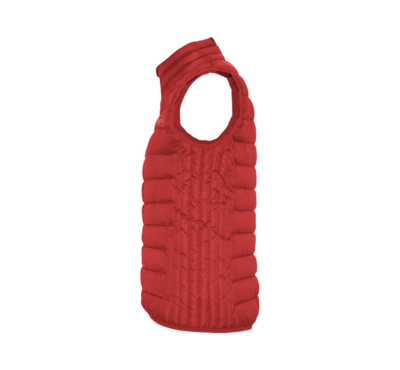 doudoune sans manche rouge personnalisable