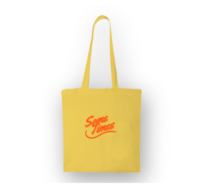 Sac coton shopping jaune