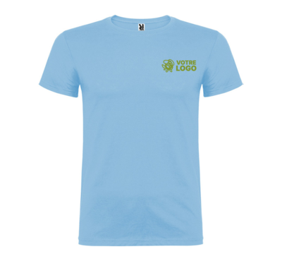 tshirt couleur bleu clair personnalisable